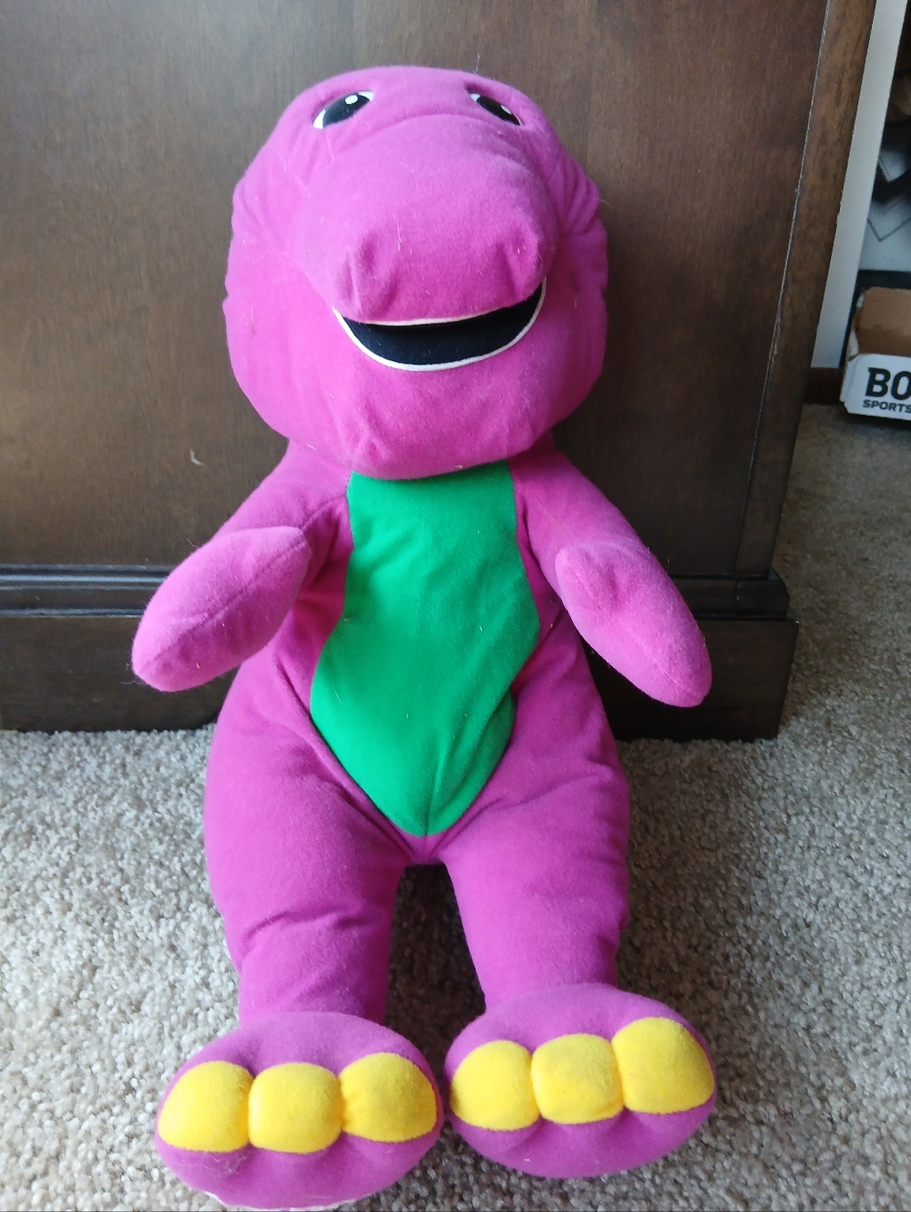 Vintage Talking Barney Stuffed Toy